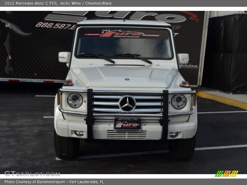 Arctic White / Chestnut/Black 2012 Mercedes-Benz G 550