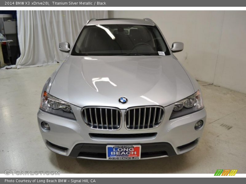 Titanium Silver Metallic / Black 2014 BMW X3 xDrive28i