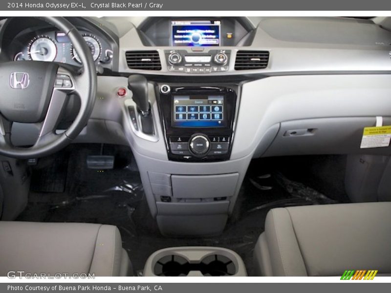 Crystal Black Pearl / Gray 2014 Honda Odyssey EX-L