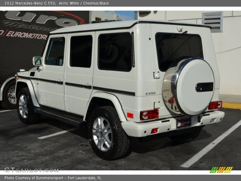 Arctic White / Chestnut/Black 2012 Mercedes-Benz G 550