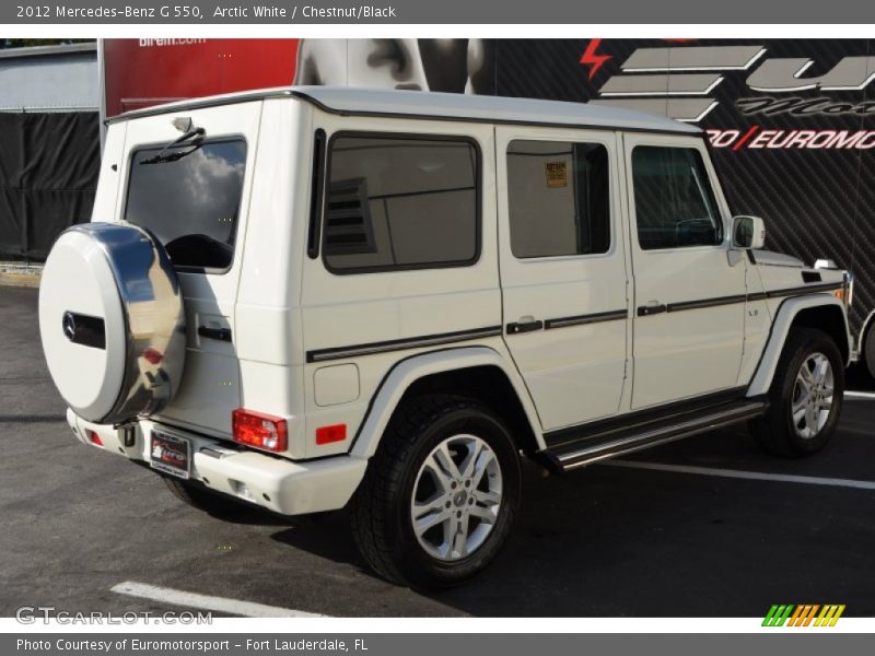 Arctic White / Chestnut/Black 2012 Mercedes-Benz G 550