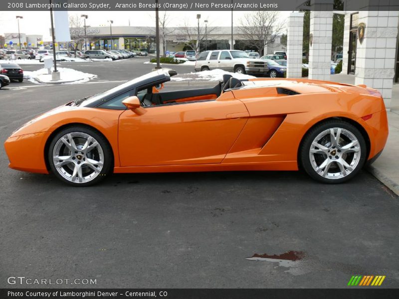Arancio Borealis (Orange) / Nero Perseus/Arancio Leonis 2008 Lamborghini Gallardo Spyder
