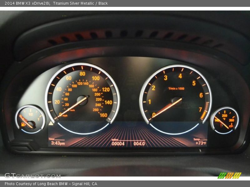 Titanium Silver Metallic / Black 2014 BMW X3 xDrive28i
