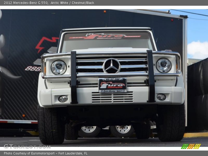 Arctic White / Chestnut/Black 2012 Mercedes-Benz G 550