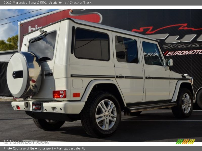 Arctic White / Chestnut/Black 2012 Mercedes-Benz G 550