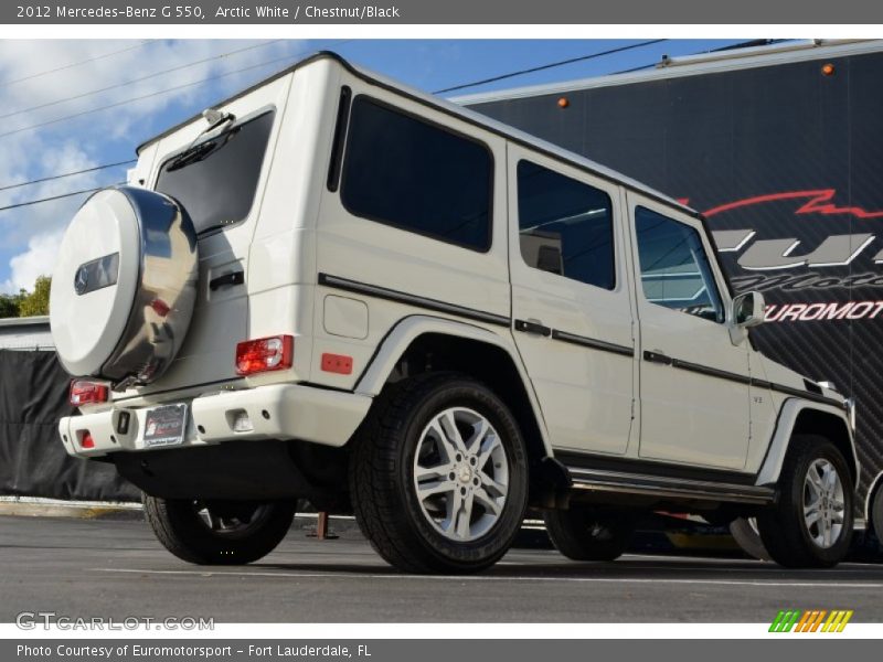 Arctic White / Chestnut/Black 2012 Mercedes-Benz G 550