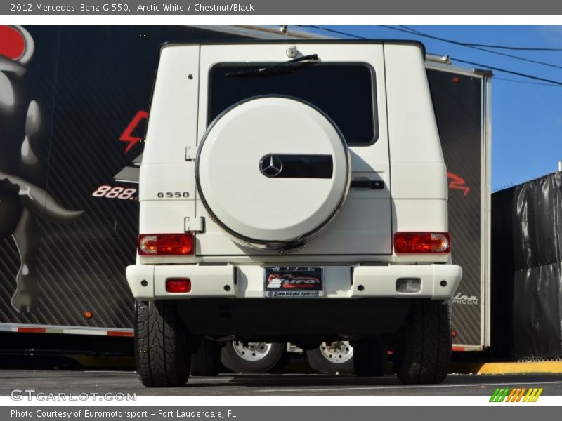 Arctic White / Chestnut/Black 2012 Mercedes-Benz G 550