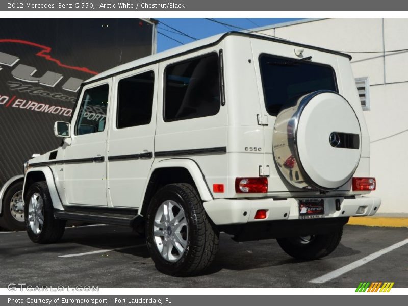 Arctic White / Chestnut/Black 2012 Mercedes-Benz G 550