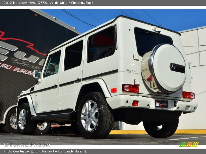 Arctic White / Chestnut/Black 2012 Mercedes-Benz G 550