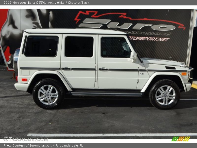 Arctic White / Chestnut/Black 2012 Mercedes-Benz G 550