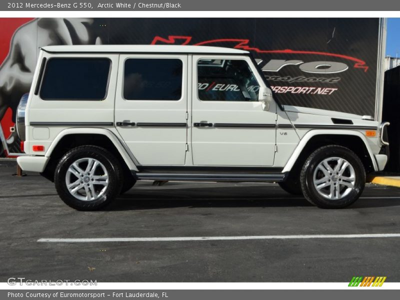 Arctic White / Chestnut/Black 2012 Mercedes-Benz G 550
