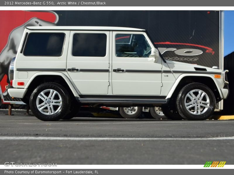 Arctic White / Chestnut/Black 2012 Mercedes-Benz G 550