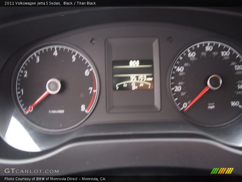 Black / Titan Black 2011 Volkswagen Jetta S Sedan