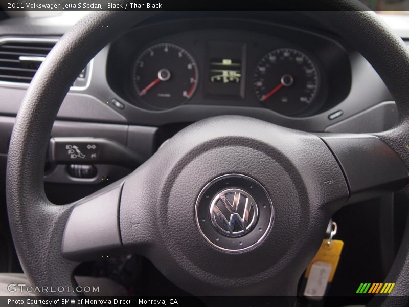 Black / Titan Black 2011 Volkswagen Jetta S Sedan