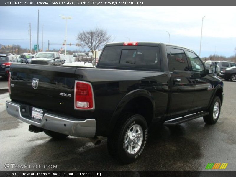 Black / Canyon Brown/Light Frost Beige 2013 Ram 2500 Laramie Crew Cab 4x4