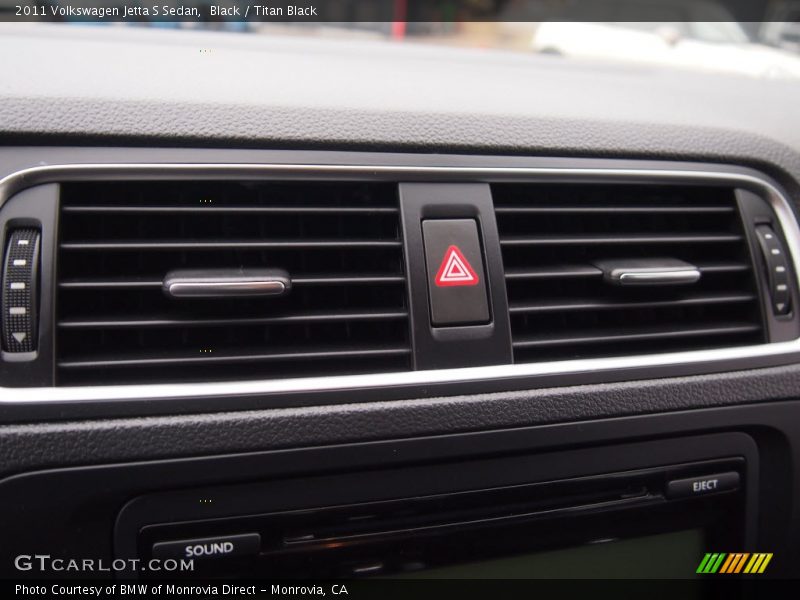 Black / Titan Black 2011 Volkswagen Jetta S Sedan