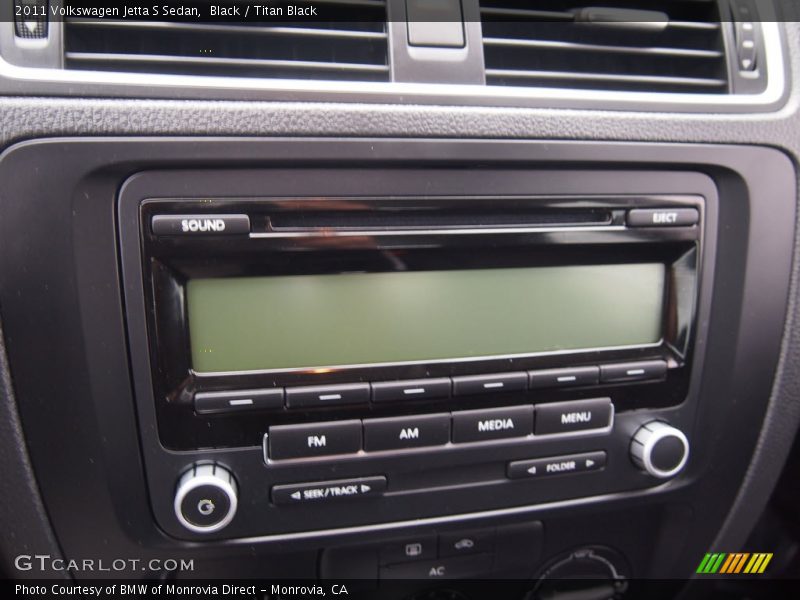Black / Titan Black 2011 Volkswagen Jetta S Sedan