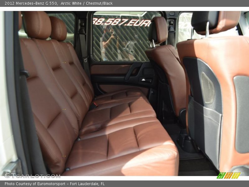 Arctic White / Chestnut/Black 2012 Mercedes-Benz G 550