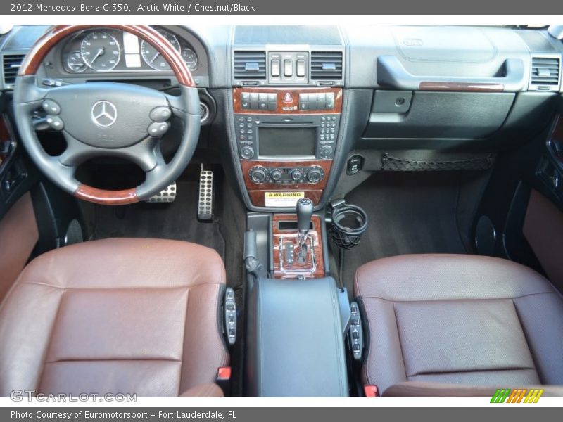 Arctic White / Chestnut/Black 2012 Mercedes-Benz G 550