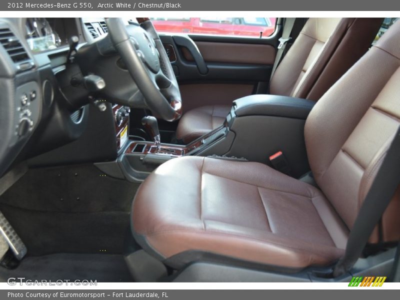 Arctic White / Chestnut/Black 2012 Mercedes-Benz G 550