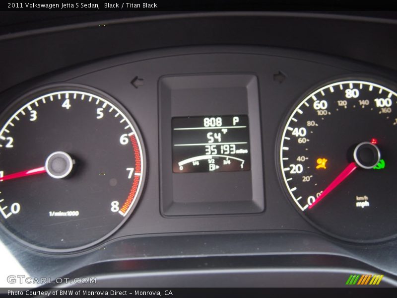 Black / Titan Black 2011 Volkswagen Jetta S Sedan