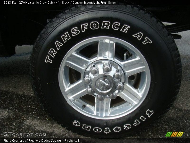Black / Canyon Brown/Light Frost Beige 2013 Ram 2500 Laramie Crew Cab 4x4
