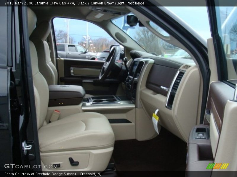 Black / Canyon Brown/Light Frost Beige 2013 Ram 2500 Laramie Crew Cab 4x4