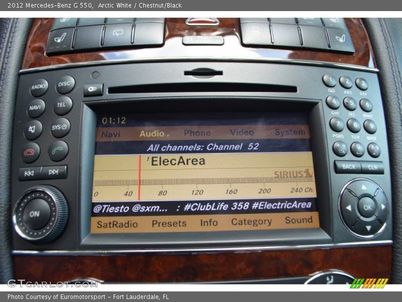 Arctic White / Chestnut/Black 2012 Mercedes-Benz G 550