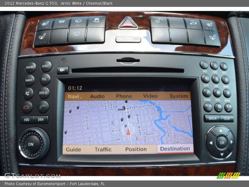 Arctic White / Chestnut/Black 2012 Mercedes-Benz G 550
