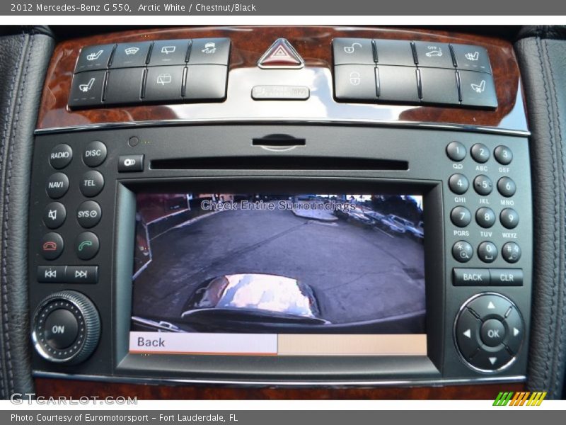 Arctic White / Chestnut/Black 2012 Mercedes-Benz G 550