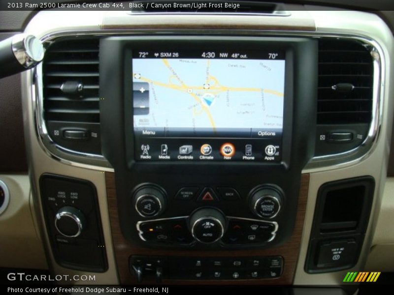 Black / Canyon Brown/Light Frost Beige 2013 Ram 2500 Laramie Crew Cab 4x4