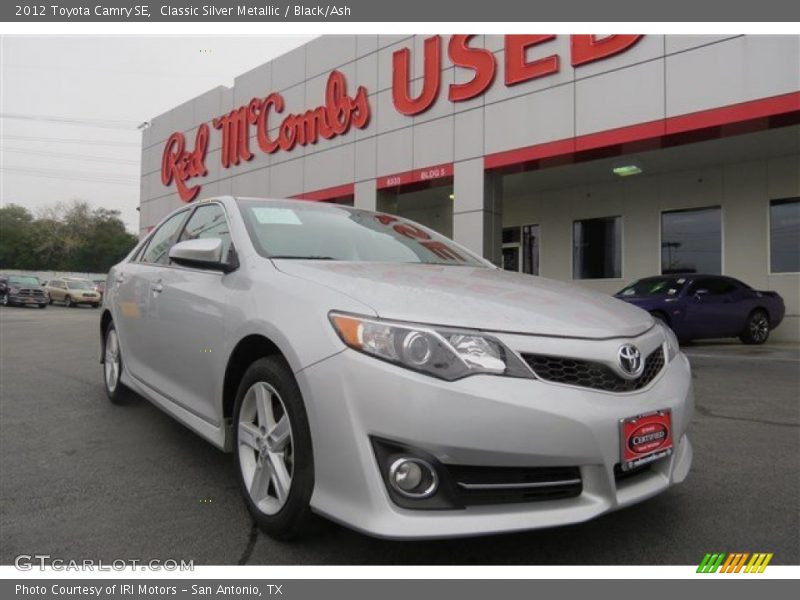 Classic Silver Metallic / Black/Ash 2012 Toyota Camry SE