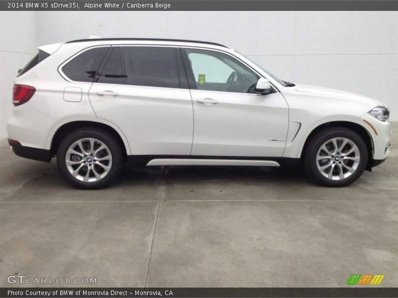Alpine White / Canberra Beige 2014 BMW X5 sDrive35i