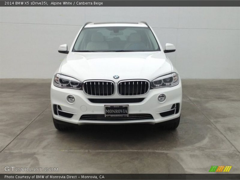 Alpine White / Canberra Beige 2014 BMW X5 sDrive35i