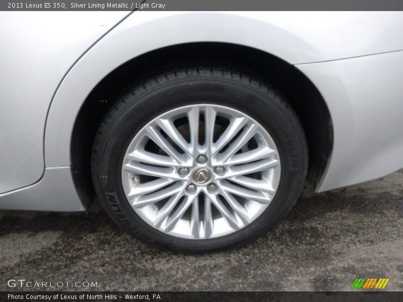 Silver Lining Metallic / Light Gray 2013 Lexus ES 350