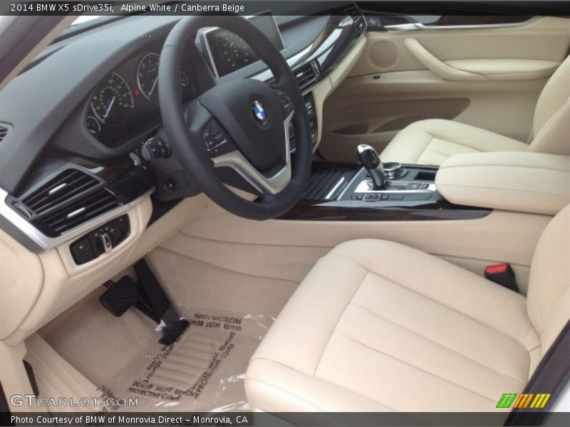 Alpine White / Canberra Beige 2014 BMW X5 sDrive35i