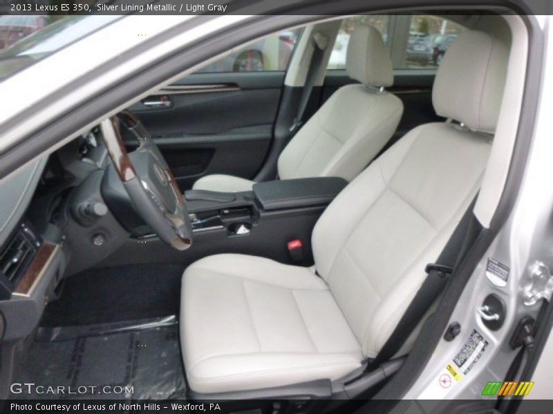 Silver Lining Metallic / Light Gray 2013 Lexus ES 350