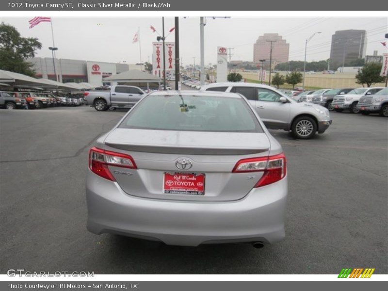 Classic Silver Metallic / Black/Ash 2012 Toyota Camry SE