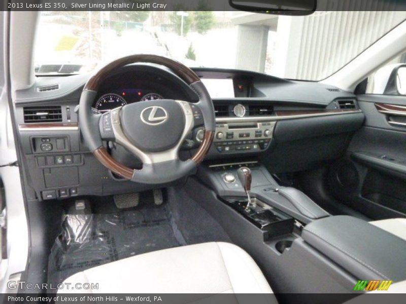 Silver Lining Metallic / Light Gray 2013 Lexus ES 350