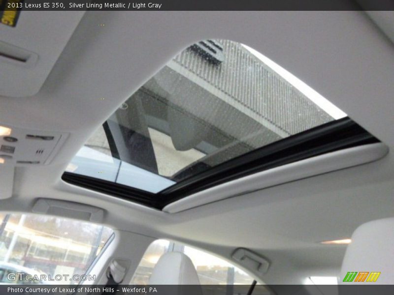 Silver Lining Metallic / Light Gray 2013 Lexus ES 350