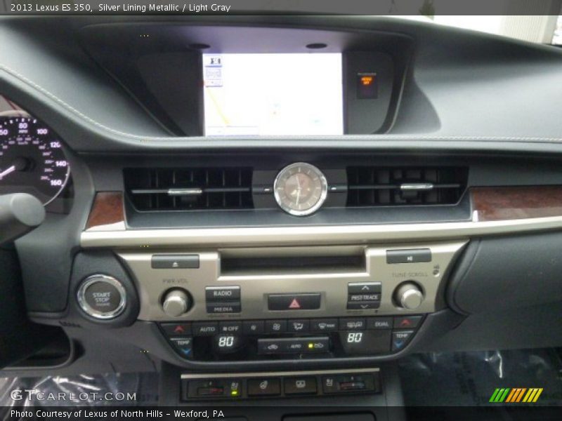 Silver Lining Metallic / Light Gray 2013 Lexus ES 350