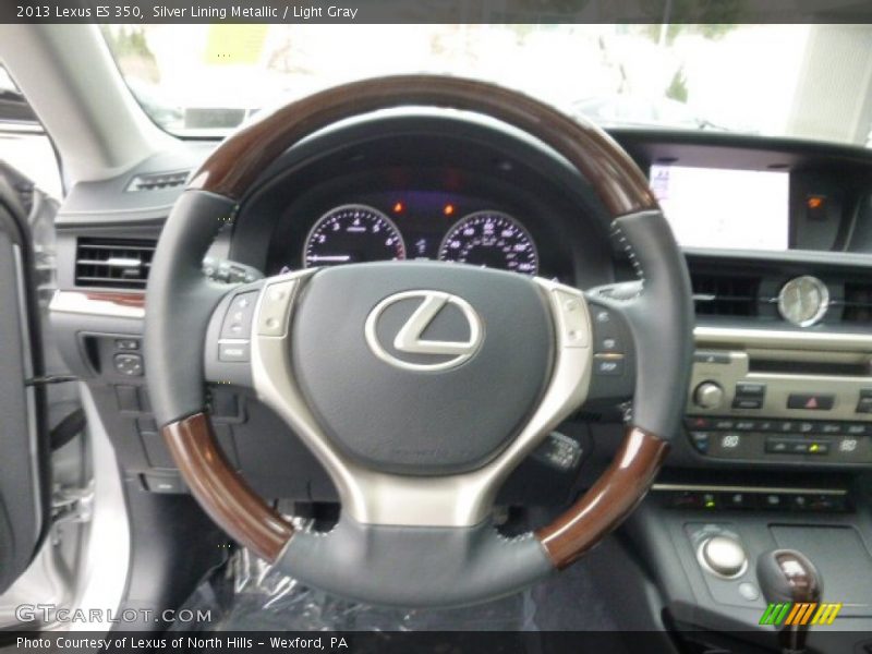Silver Lining Metallic / Light Gray 2013 Lexus ES 350