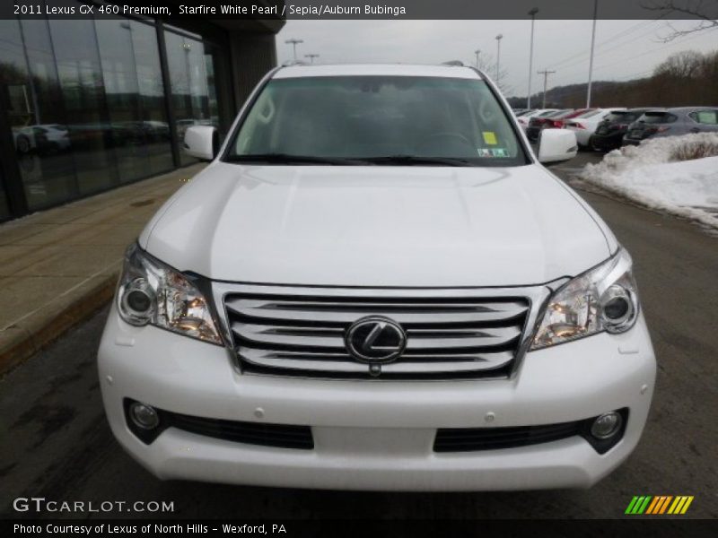 Starfire White Pearl / Sepia/Auburn Bubinga 2011 Lexus GX 460 Premium