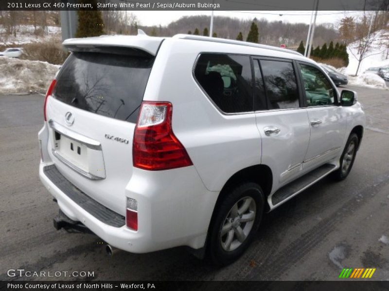 Starfire White Pearl / Sepia/Auburn Bubinga 2011 Lexus GX 460 Premium