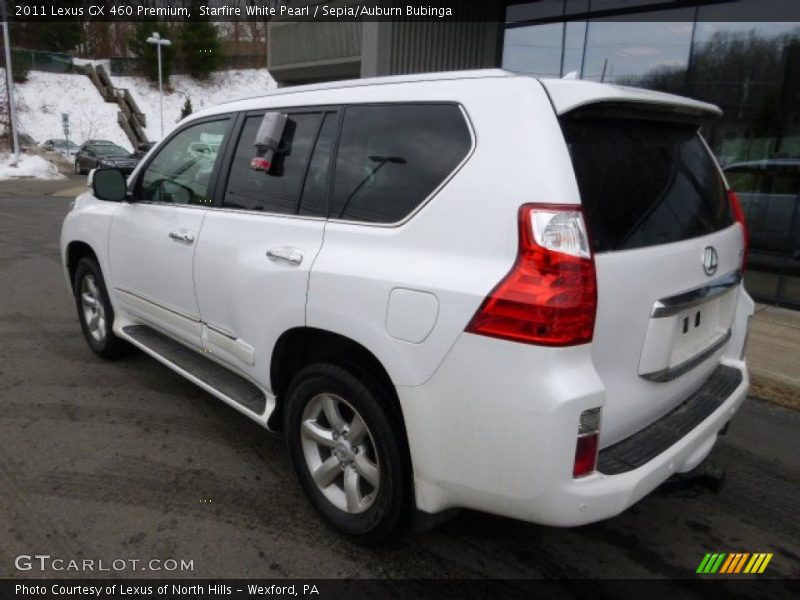 Starfire White Pearl / Sepia/Auburn Bubinga 2011 Lexus GX 460 Premium