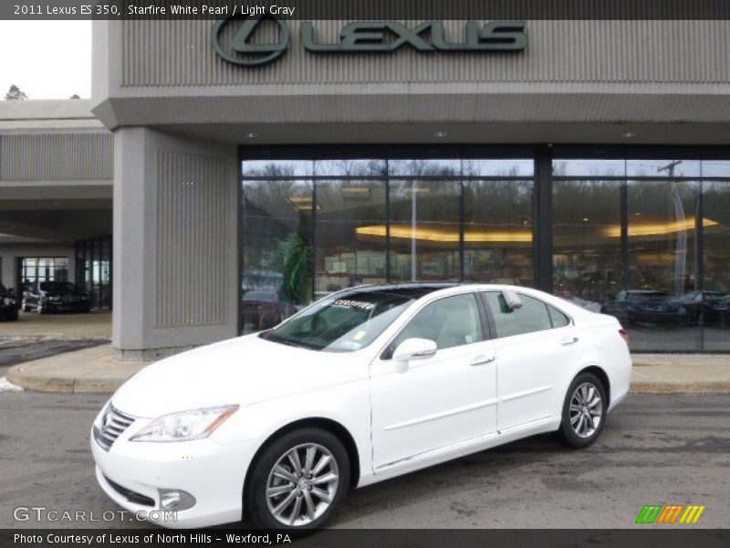 Starfire White Pearl / Light Gray 2011 Lexus ES 350