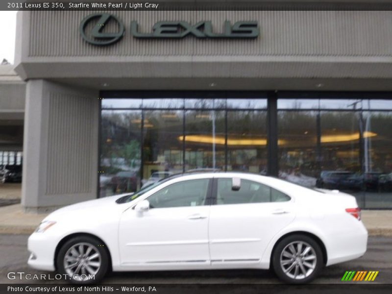 Starfire White Pearl / Light Gray 2011 Lexus ES 350