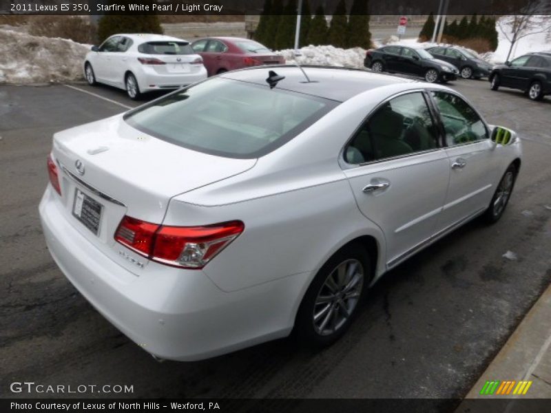 Starfire White Pearl / Light Gray 2011 Lexus ES 350
