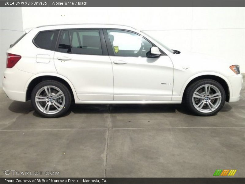 Alpine White / Black 2014 BMW X3 xDrive35i