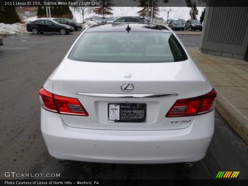 Starfire White Pearl / Light Gray 2011 Lexus ES 350